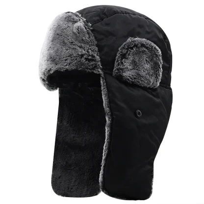 Cozy Fur-Like Lining Earflap Hat - Image 2