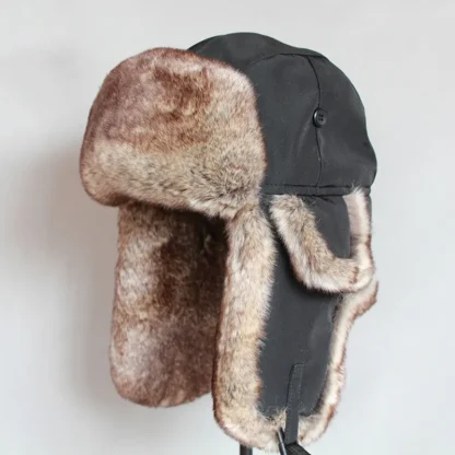 Cozy Fur-Like Lined Earflap Hat - Image 2
