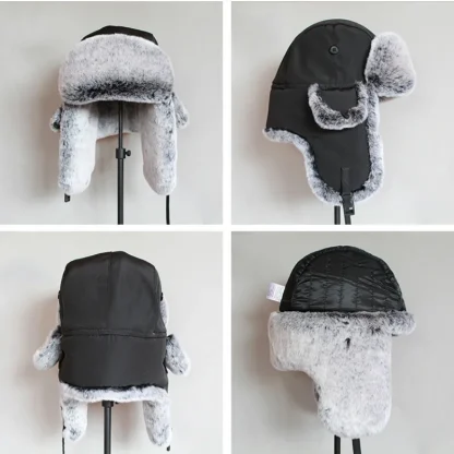 Cozy Fur-Like Lined Earflap Hat - Image 3