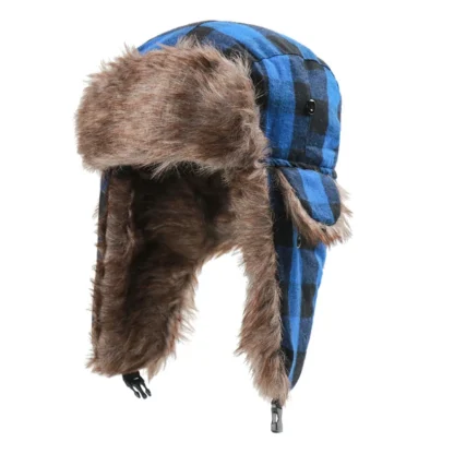 Winter Warm Plaid Trapper Hats - Image 5