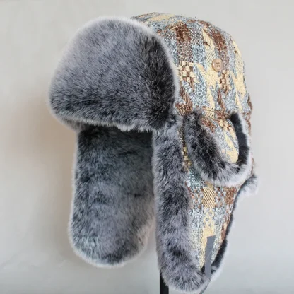 Winter Trapper Hat with Ear Flaps