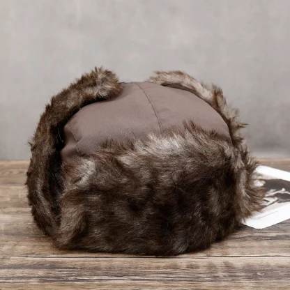 Cozy Faux Fur Earflap Hat - Image 3