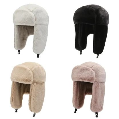 Thick Plush Earflap Hats - Image 4