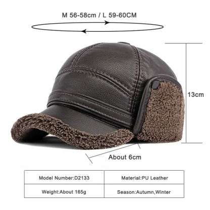 Winter Baseball Cap with Earflaps - Image 6