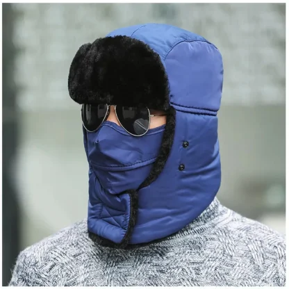 Cozy Warm Quilted Trapper Hat - Image 3