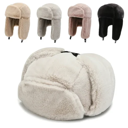 Thick Plush Earflap Hats - Image 2