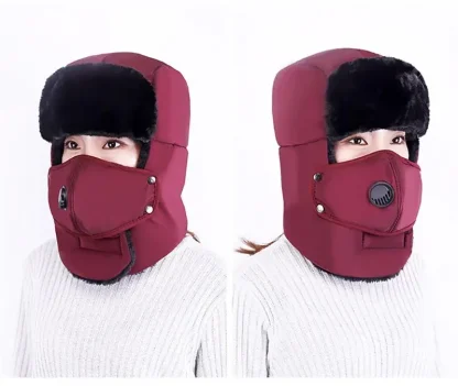 Aviator Hat with Mouth Cover - Image 6