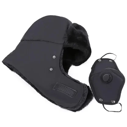 Aviator Hat with Mouth Cover - Image 5