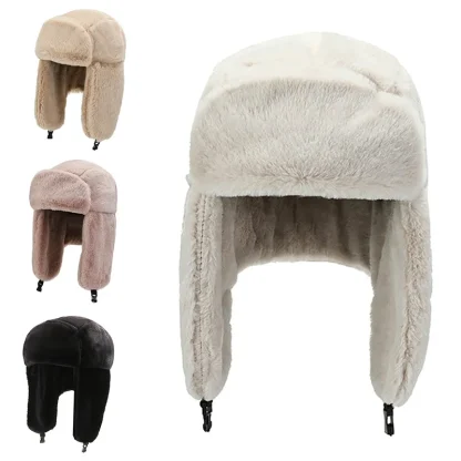 Thick Plush Earflap Hats - Image 3