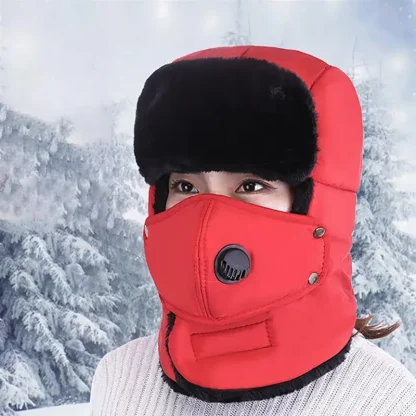 Aviator Hat with Mouth Cover - Image 2