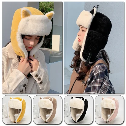 Plush Ears Style Trapper Hats - Image 2