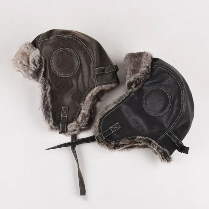 Faux Fur Lined Trapper Hat - Image 2