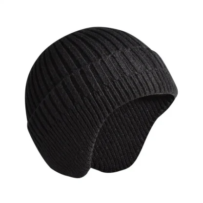 Knitted Warm Earflap Trapper Hat - Image 4