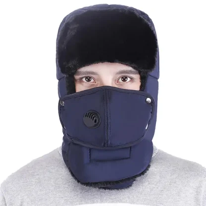 Aviator Hat with Mouth Cover