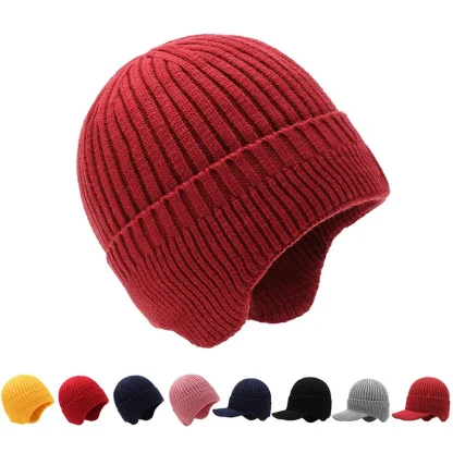 Knitted Warm Earflap Trapper Hat - Image 6