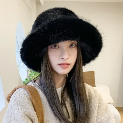 Cozy Faux Fur Bucket Trapper Hat