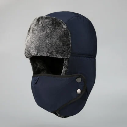 Cozy Warm Trapper Hat with Chin Strap - Image 4