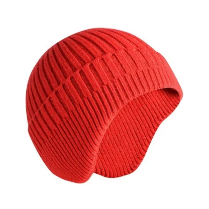 Knitted Warm Earflap Trapper Hat - Image 5