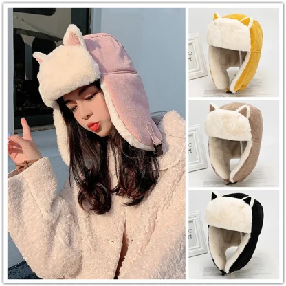 Plush Ears Style Trapper Hats - Image 4